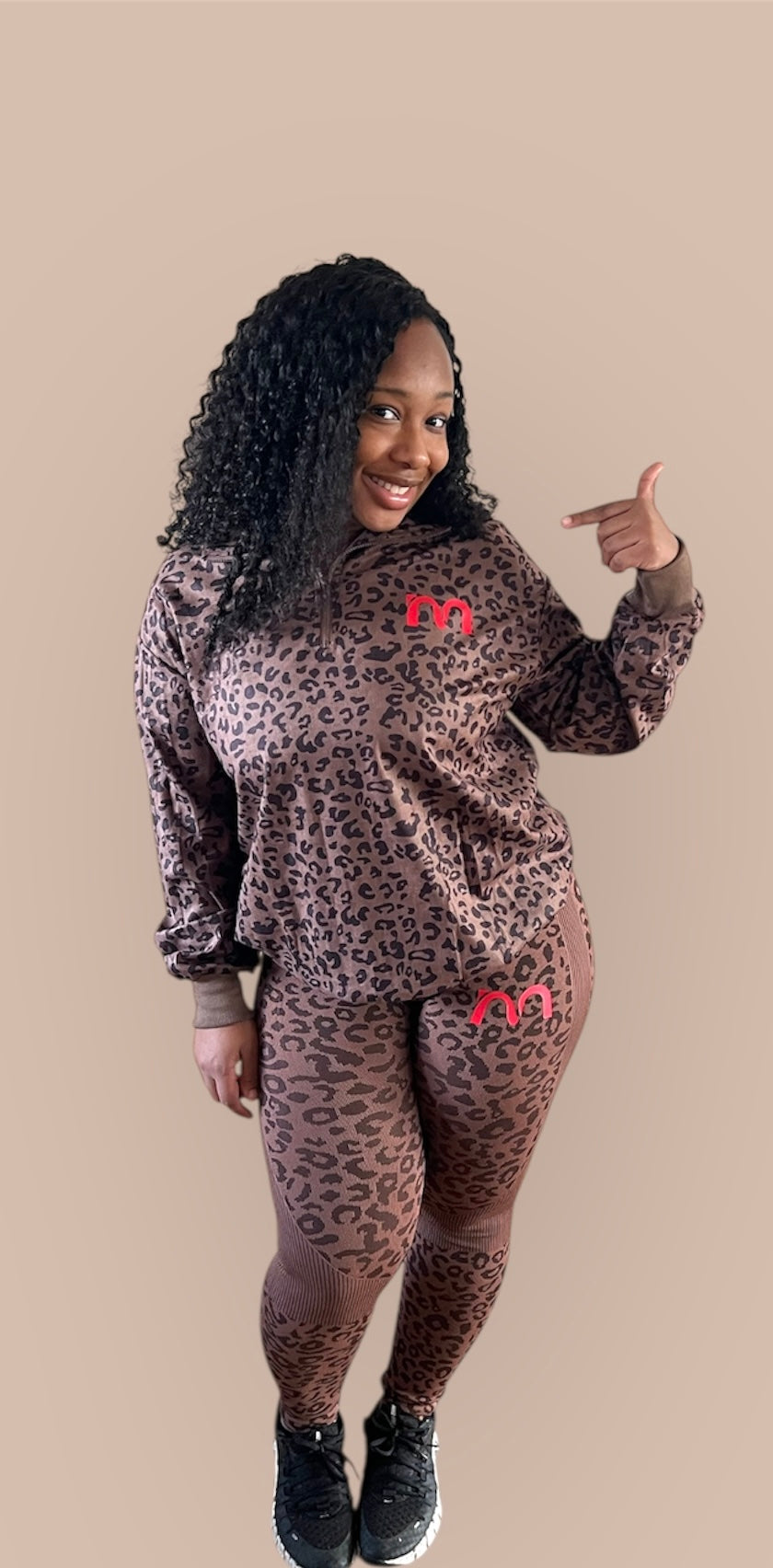 Leopard print leggings